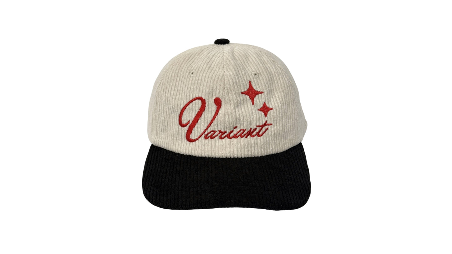 Variant Corduroy Hat White/Black